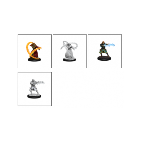 D&D Nolzur's Marvelous Miniatures - Elf Wizard Male (6 Units)