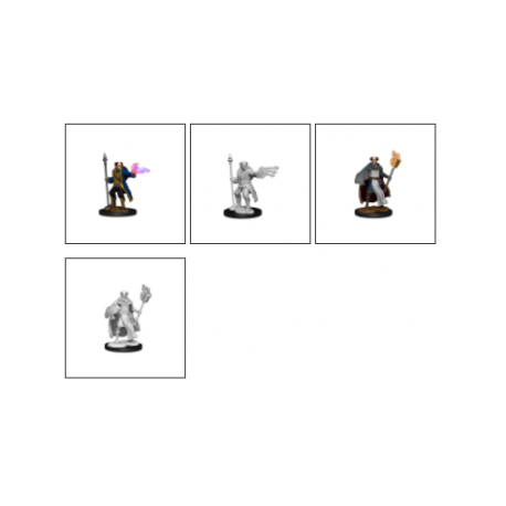 D&D Nolzur's Marvelous Miniatures - Multiclass Cleric + Wizard Male (6 Units)