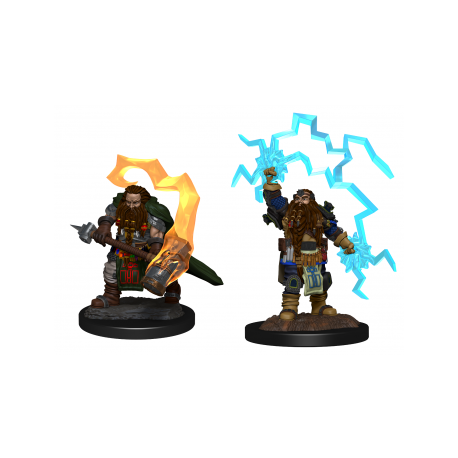 D&D Nolzur's Marvelous Miniatures: Dwarf Cleric Male (2 Units)