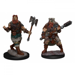 D&D Nolzur's Marvelous Miniatures: Human Barbarian Male (2 Units)