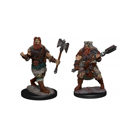 D&D Nolzur's Marvelous Miniatures: Human Barbarian Male (2 Units)