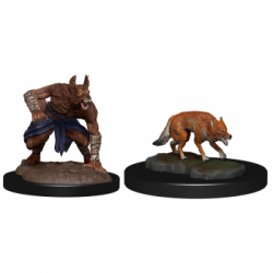 D&D Nolzur's Marvelous Miniatures: Jackalwere & Jackal (2 Units)