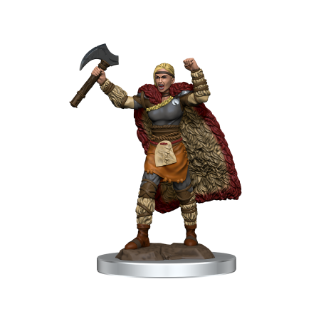 D&D Icons of the Realms Premium Figures: Female Human Barbarian (6 Units)