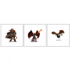 D&D Icons of the Realms Miniatures: Archdevils - Bael, Bel, and Zariel