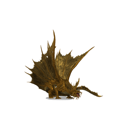 D&D Icons of the Realms: Adult Gold Dragon Premium Figure