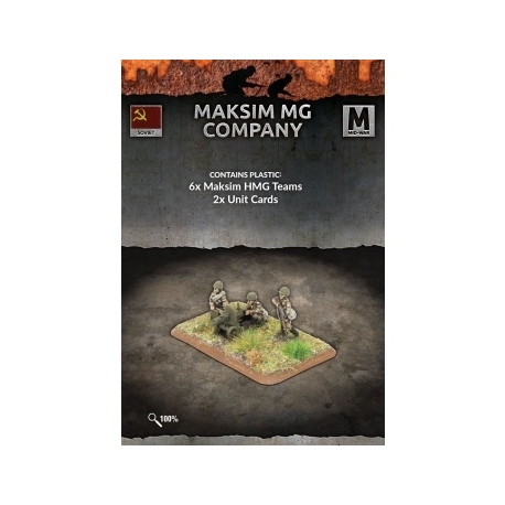 Flames of War: Maksim MG Company (6 teams Plastic)