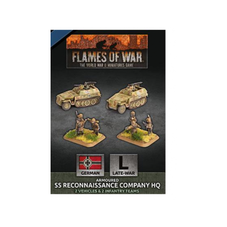 Flames Of War - D-Day: SS Reconaissance Company HQ (Plastic) - EN
