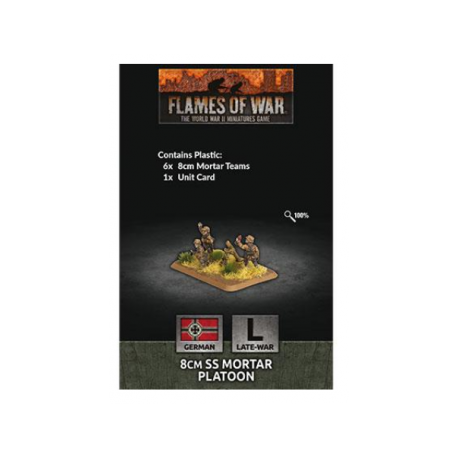 Flames Of War - D-Day: 8cm SS Mortar Platoon (x6 Plastic) - EN