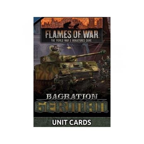 Flames Of War Bagration: German Unit Cards (70x Cards) - EN