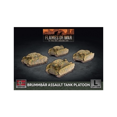 Flames Of War Brummbar Assault Tank Platoon (x4) - EN
