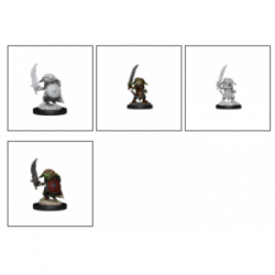 Pathfinder Battles Deep Cuts Unpainted Miniatures - Goblin Fighter Male (6 Units)