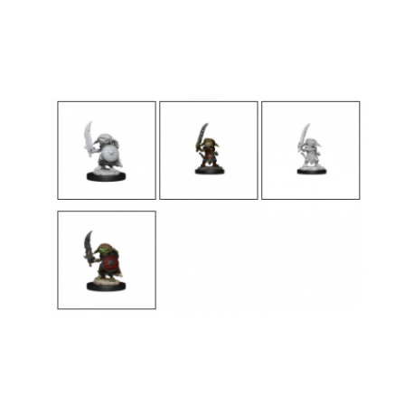 Pathfinder Battles Deep Cuts Unpainted Miniatures - Goblin Fighter Male (6 Units)