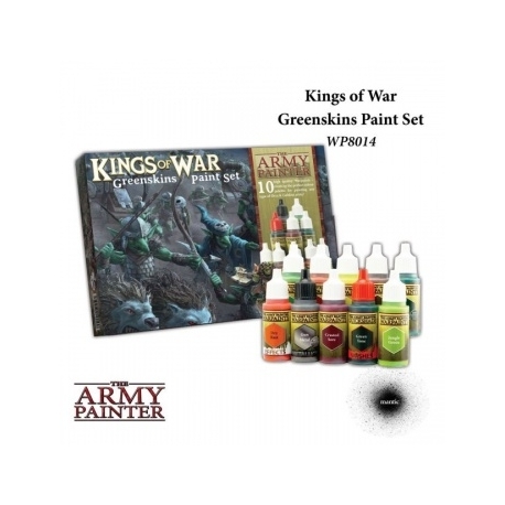 The Army Painter - Warpaints Kings of War Greenskins paint set