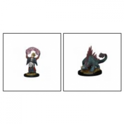 WizKids Wardlings Painted RPG Figures: Boy Warlock & Lizard (6 Units)