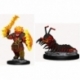 WizKids Wardlings Painted Miniatures: Fire Orc & Fire Centipede (6 Units)