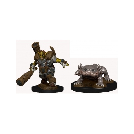 WizKids Wardlings Painted Miniatures: Mud Orc & Mud Puppy (6 Units)