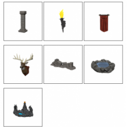 WizKids Deep Cuts Unpainted Miniatures - Pools & Pillars