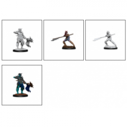 Magic the Gathering Unpainted Miniatures: Coralhelm Commander & Halimar Wavewatch (Merfolk) (6 Units)