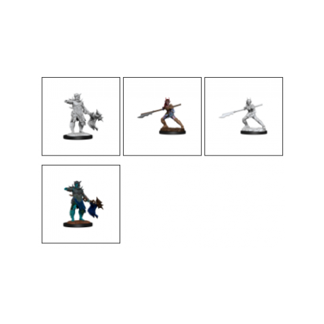 Magic the Gathering Unpainted Miniatures: Coralhelm Commander & Halimar Wavewatch (Merfolk) (6 Units)