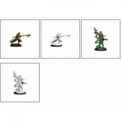 Magic the Gathering Unpainted Miniatures: Joraga Warcaller & Joraga Treespeaker (Elves) (6 Units)