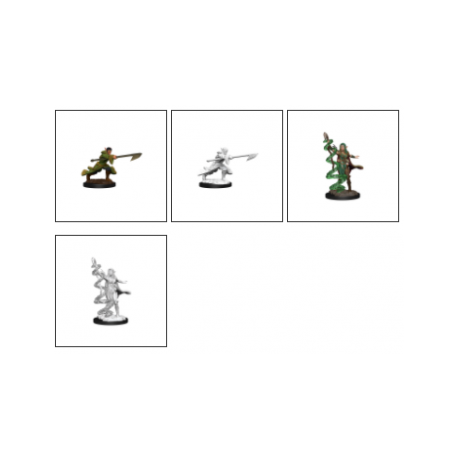Magic the Gathering Unpainted Miniatures: Joraga Warcaller & Joraga Treespeaker (Elves) (6 Units)