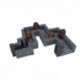 WarLock Tiles: Expansion Pack - 1 in. Dungeon Straight Walls