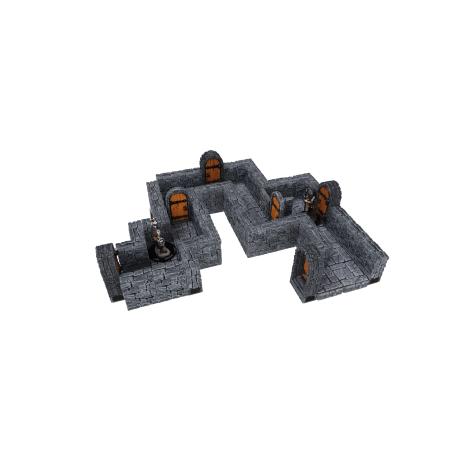 WarLock Tiles: Expansion Pack - 1 in. Dungeon Straight Walls