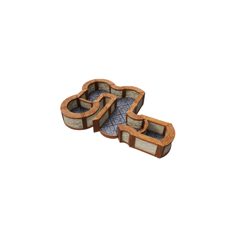 WarLock Tiles: Expansion Pack - 1 in. Town & Village Angles & Curves
