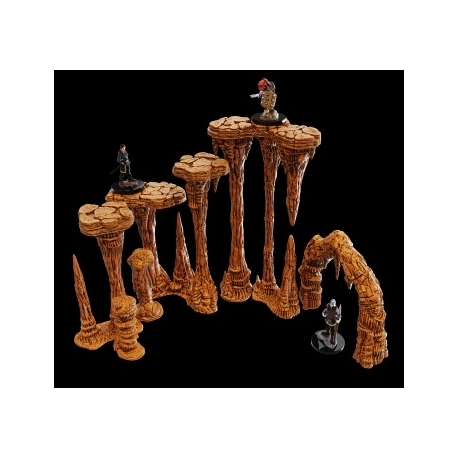 WarLock Tiles Expansion - Stalactites & Stalagmites