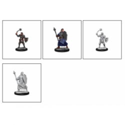 Critical Role Unpainted Miniatures: Human Clovis Concord Cleric Male&nbsp;&nbsp;(2 Units)