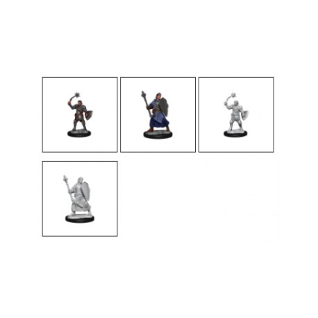 Critical Role Unpainted Miniatures: Human Clovis Concord Cleric Male&nbsp;&nbsp;(2 Units)