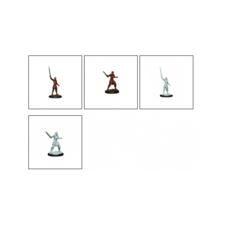 Critical Role Unpainted Miniatures: Human Dwendalian Empire Fighter Female&nbsp;(2 Units)