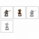 Critical Role Unpainted Miniatures: Bugbear Fighter Male&nbsp;&nbsp;(2 Units)