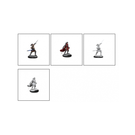 Critical Role Unpainted Miniatures: Half-Elf Paladin Xhorhas Female&nbsp;(2 Units)