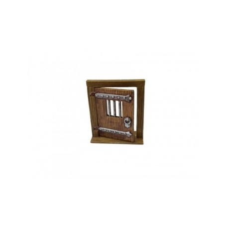 Ziterdes - Movable wooden door with bars, 2 pcs.
