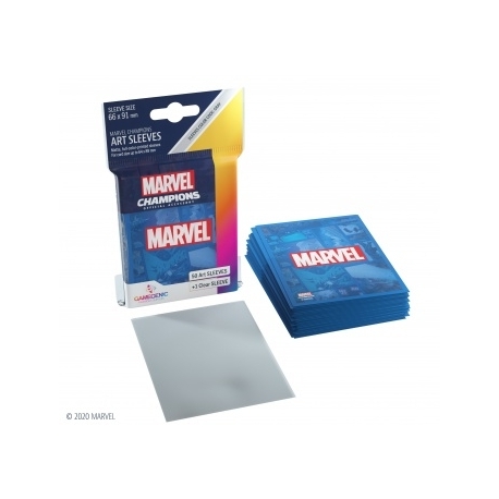 Gamegenic - Marvel Champions Art Sleeves - Marvel Blue (50+1 Sleeves)