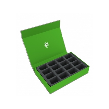 Feldherr Magnetic Box green for 16 Blood Bowl miniatures - 2016 Edition