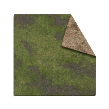 MFF - 3x3 Game Mat - Broken Grassland / Desert Scrubland Adventure Grid