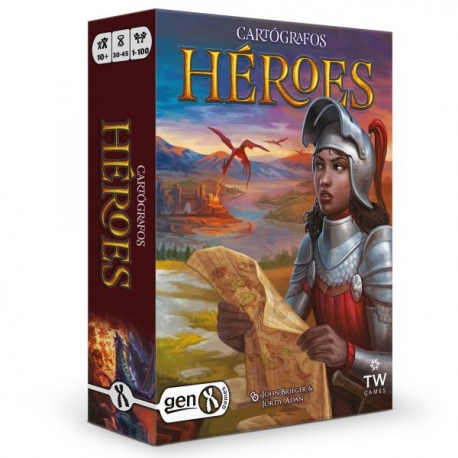 Cartographers Board Game Heroes Expansion from Gen X Games