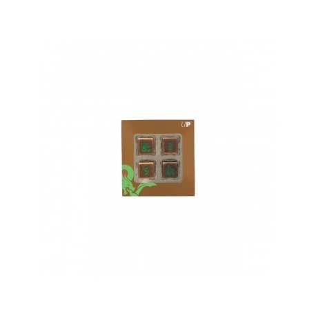 UP - Heavy Metal Fall 21 Copper and Green D6 Dice Set for Dungeons & Dragons