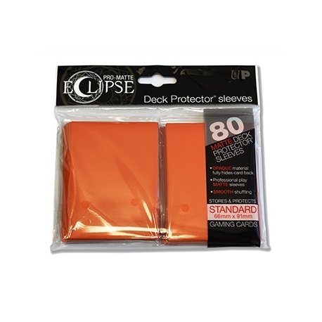 UP - Standard Sleeves - PRO-Matte Eclipse - Orange (80 Sleeves)