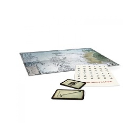 Die Verbotenen Lande - Die Frostweiten - Karte & Spielkarten (Alemán)