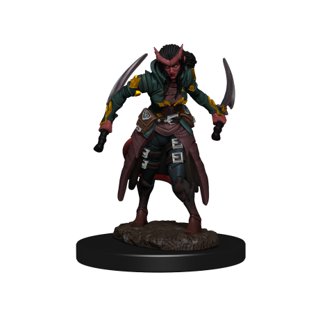 D&D Icons of the Realms Premium Figures: Tiefling Rogue Female (6 Units)
