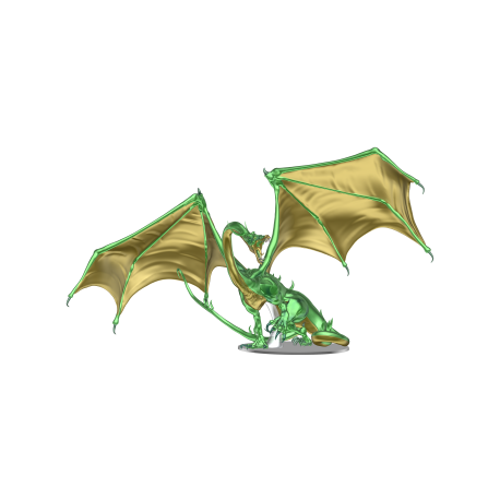 D&D Icons of the Realms: Adult Emerald Dragon Premium Figure