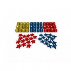 Europe Divided - Wooden Dice and Meeples Set