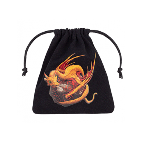 Dragon Black & adorable Dice Bag