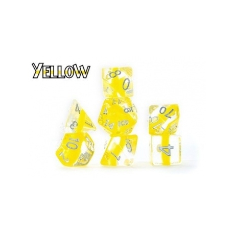 Neutron Dice Yellow (7 Dice Set)