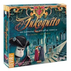 Inkognito, a spy carnival in Venice board game