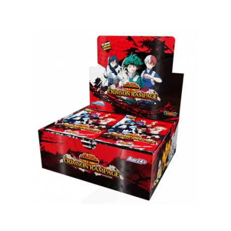 My Hero Academia Collectible Card Game - Booster Display Series 2: Crimson Rampage (24 packs) - EN