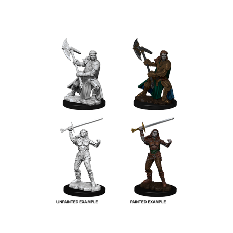 D&D Nolzur's Marvelous Miniatures - Female Half-Orc Fighter (6 Units)